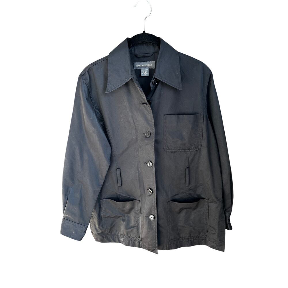 Banana Republic Black Shacket Shirt